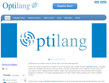 Tablet Screenshot of optilang.eu